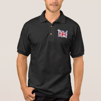 United Kingdom Brush Flag Polo Shirt