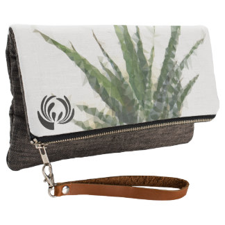 Fold over Clutch Geometric Succulent