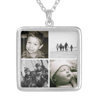 Mother's Children Photo Collage Necklace