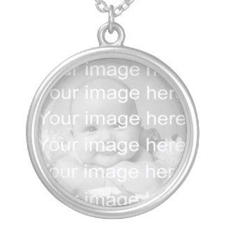 Sterling Silver Baby Photo Necklace