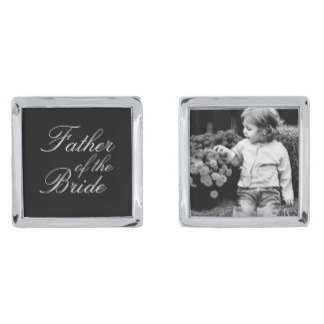 Father of The Bride Custom Photo Cufflinks