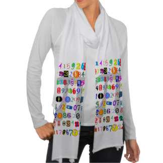 Colorful and Fun Depiction of Pi Calculated Scarf