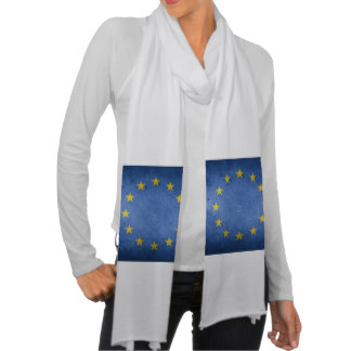 European Union flag rustic grunge EU Scarf Wraps