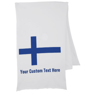 Finnish Flag custom scarfs Scarf Wrap