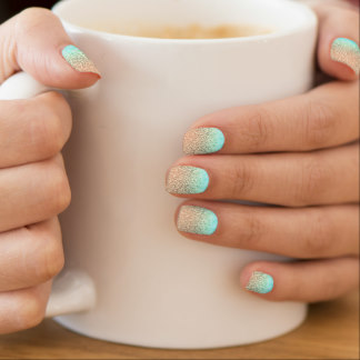 GATSBY GLITTER AQUA MINX® NAIL WRAPS