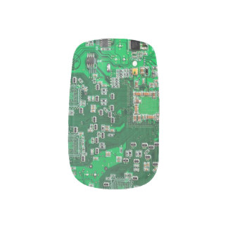 Green Computer Geek Circuit Board Minx® Nail Art