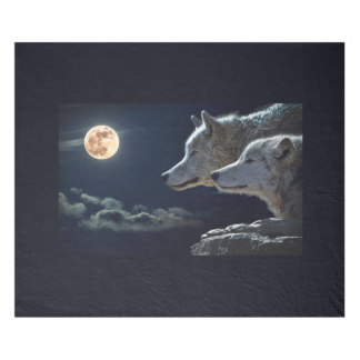 Lobos de la Luna Llena Manta Polar