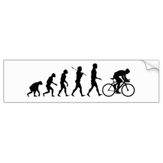 Evolución de la bici pegatina para coche