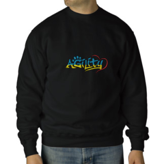 Chemise brodée par agilité de graffiti sweatshirt