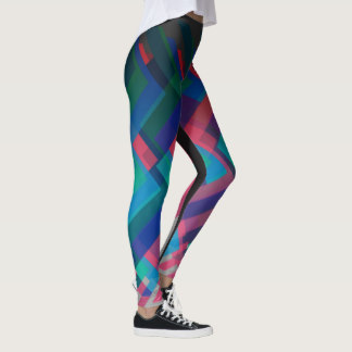 Lignes verticales de zigzag leggings