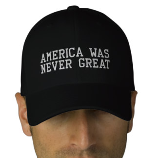 AMERICA WAS NEVER GREAT EMBROIDERED BASEBALL CAPS