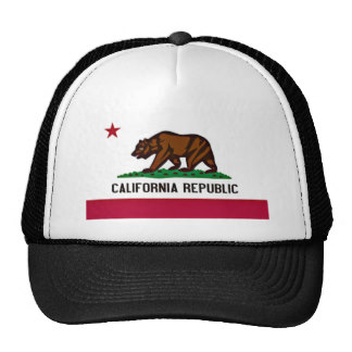 Bandera de California Gorros Bordados