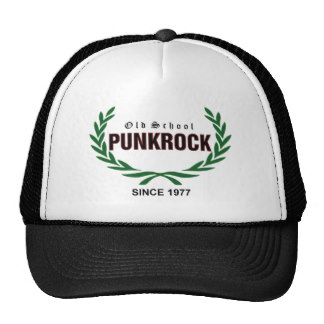 Old School rock de punk (green laurel wreath) Gorras