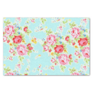 Elegant Vintage Floral Rose Tissue Paper