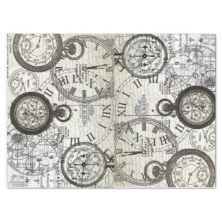 Tick Tock Tissue Paper