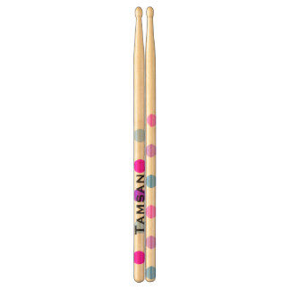 Girly Polka Dots Custom Drumsticks