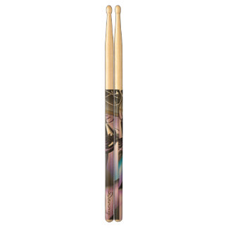 Personalized Soft Colored Fractal Drumsticks