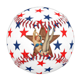 American pinup star baseball