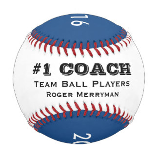 Gifts for Baseball Coaches - #1 Coach in Blue