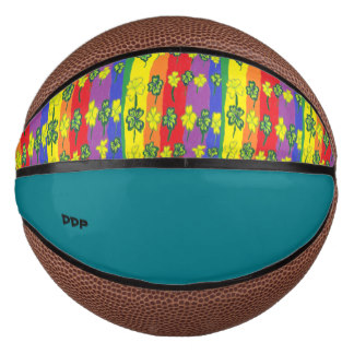 Rainbow clover basketball