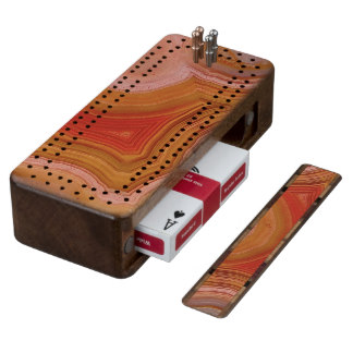 "Agate Cribbage Board"