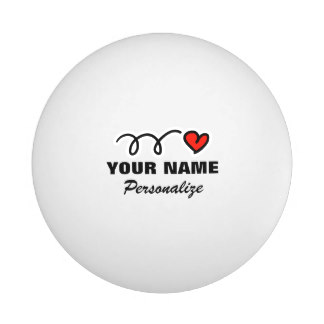 Personalisierter Herz Ping pong Ball für Tischtennis Ball