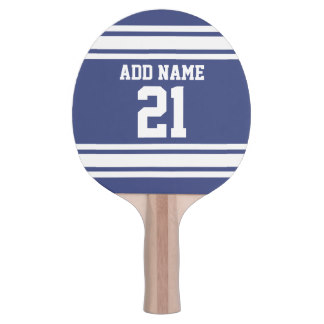 Blue and White Sports Jersey Custom Name Number