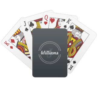 Personalized Monogram Playing Cards