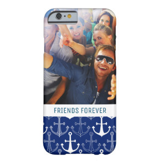 Fun Anchor Pattern | Your Photo & Text Barely There iPhone 6 Case