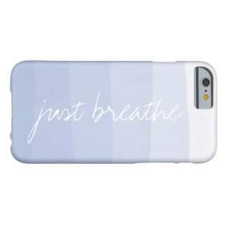 Just Breathe | Serenity Watercolor Gradient Stripe Barely There iPhone 6 Case