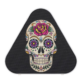 Day of the Dead Sugar Skull with Rose Bluetooth Speaker