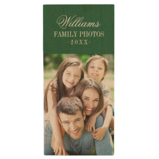 Custom Family Photo Monogram USB Flash Drive