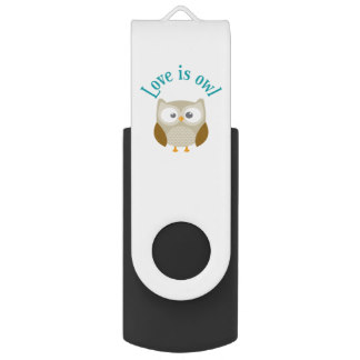 Clave usb “Love is owl "