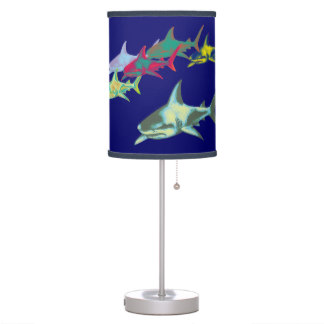 color sharks table lamp