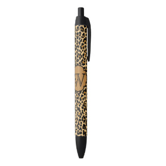 Personalized Monogram Leopard Print Pens