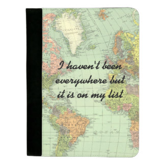 Personalised Vintage Map Padfolio