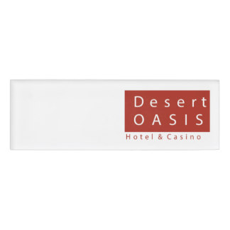 Desert OASIS Name Tag