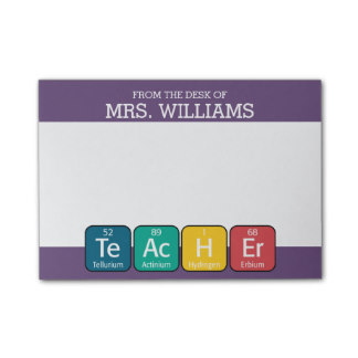 Periodic Table Elements Spelling Teacher Post-it Notes