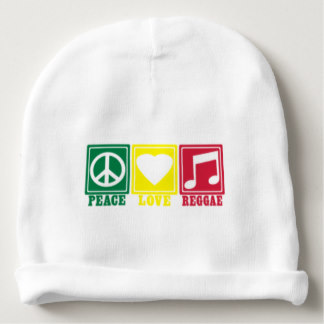 rasta reggae peace love baby beanie