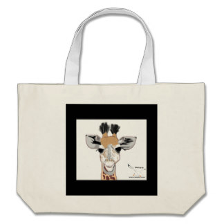 Baby Giraffe Large Tote Bag