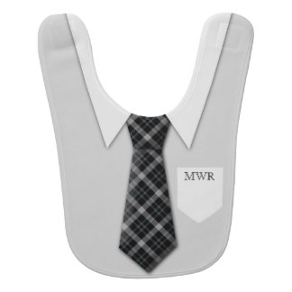 Personalized Boy's Suit Tie Funny Cute Baby Bib