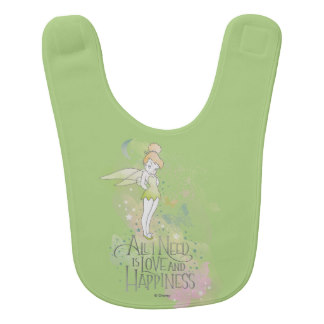 Tinker Bell Love And Happiness Bib