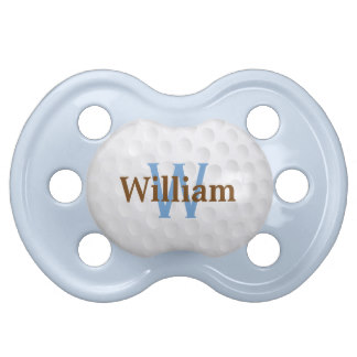 Cute Golf Ball Monogram Pacifier