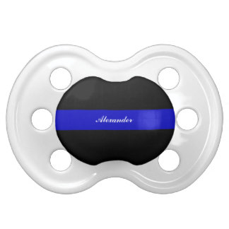 Thin Blue Line Name Customized Pacifier