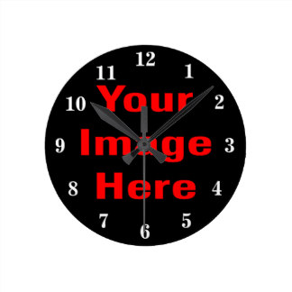 Make your own personalized custom round clock