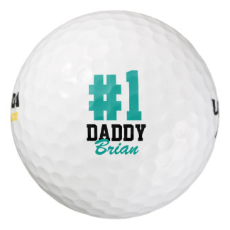 Number One Daddy Father's Day Golf Balls