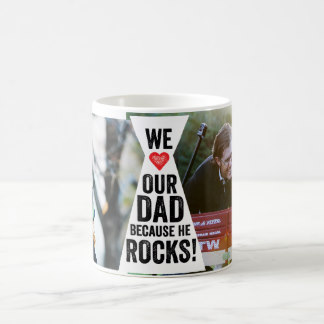 Our Dad Rocks Photo Mug