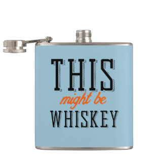 This might be whiskey hip flask