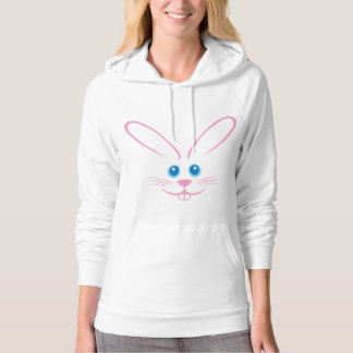 Pink Bunny Face Hoodie