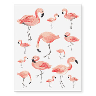 Flamingo Party Temporary Tattoos